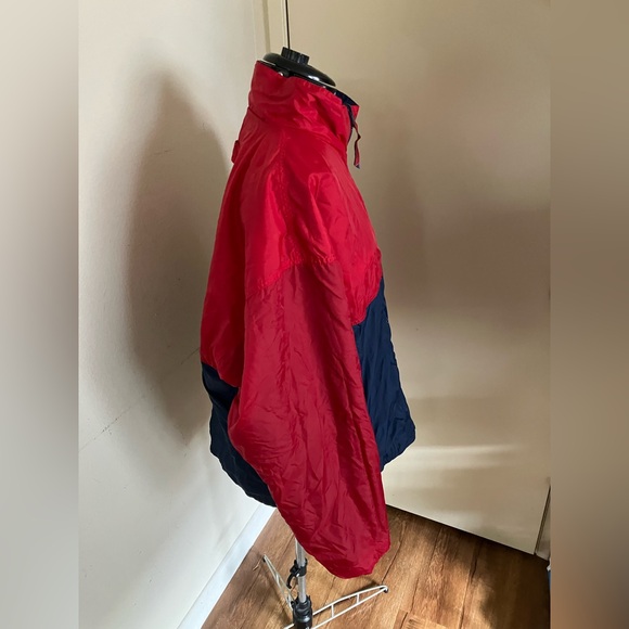 Vtg Blue & Red Hartwell Sports X Acosta Reversible Windbreaker Jacket Sz L - Picture 9 of 10